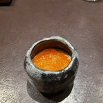 イル アオヤマ - 筋子、落花生のムース