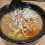 北海道らーめん奥原流 久楽 - 牛もつラーメン