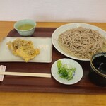 そばの駅いびがわ - 料理写真:もりそば＆まいたけ天
