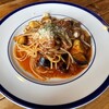 Ｌａ毛利 ターブルペイザンヌ - 牛ホホ肉と茄子のスパゲッティ