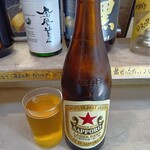 たち呑み しゃーぷ - サッポロ赤星中瓶