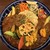 虹色カレー食堂 - 料理写真:牛すじスパイスカレー＋9種類の野菜(1793円)