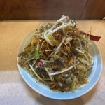 長崎ちゃんぽん・皿うどん 球磨 - 高菜皿うどん(パリパリ揚げ麺)　1.300円