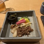 親和苑 - この香の物と佃煮が最高だった