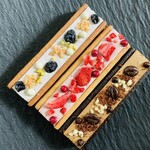 バターサンドラボ軽井沢 - 料理写真:パルフェバターサンド　ナガノパープル680円、イチゴ640円、エスプレッソ675円