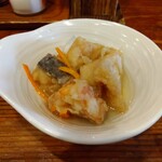 やき鳥三太郎 - お通し(2025年9月8日撮影)