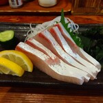 やき鳥三太郎 - はまち刺身(2025年9月8日撮影)