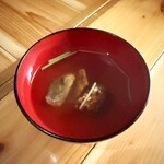 いざかや しん - 松茸と鰆のお吸い物です(o^^o)