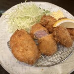 すゞ家 赤門店 - ヒレカツとカキ