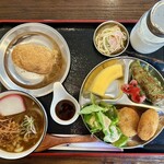 食堂かふぇ ぽ～庵 - 料理写真:「ぽ〜庵 学校給食ランチ」@1580