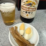 まるよし - 瓶ビールと、おつまみ