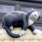 道の駅 関川 あいさい市 - 一番上の猫がかわいいです。