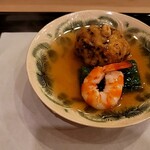 馬車道 大かわ - フカヒレと舞茸の飛竜頭