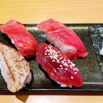 スシロー - 料理写真:天然インド鮪６貫盛り（1120円）