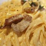 ド・マーレ湘南 - 自家製ベーコンと濃厚玉子のカルボナーラ（大盛り）