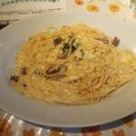 ド・マーレ湘南 - 自家製ベーコンと濃厚玉子のカルボナーラ（大盛り）