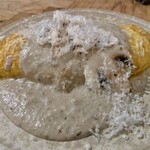 encoffee - 栗と安納芋のオムレツきのこソース