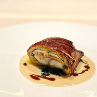 cepages - オマール海老のパイ包み焼き
                      富岡市堀込農園 栗南瓜のピューレ