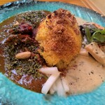 華麗なるスパイス - 料理写真:シンプルスパイスカレー２種盛