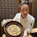 祇園 きだ - 松茸ご飯と木田さん