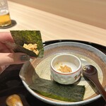 梅田 すし継 - あん肝海苔巻き