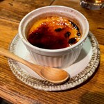 居酒屋 ちょーちょ - 炎の焼きぷりん。