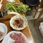 ジンギスカン羊はち - 上→芹(550円)真ん中→ゲタポン(450円)☆