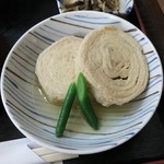 鈴家 - ゆば定食のゆばの巻いた煮物
