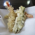 鈴家 - ゆば定食の天麩羅
