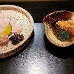 島津 - 鮃と鮟肝ポン酢