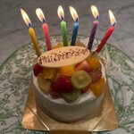 シュークレール - お誕生日ケーキ