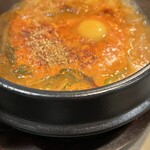 茅場町ホルモン 笑 - 味噌キムチチゲ