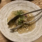 明神丸 - 焼き茄子と鰹出汁のところてん