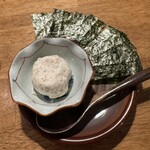 炭OYAJI 一心 - そぼろクリームチーズ 〜海苔を添えて〜