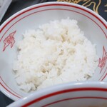 蒙古タンメン中本 - 定食のライス