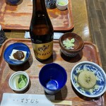 蕎麦 すぎむら - 大根はビールのアテに付いてきました