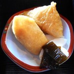 そば繁 - 蕎麦膳　いなり寿司とお漬物