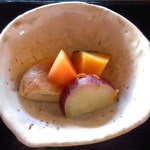 そば繁 - 蕎麦膳　畑煮　季節によって野菜がかわる