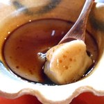 そば繁 - 蕎麦膳　デザート　蕎麦プリン