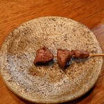 鶏一途 - 焼鳥_砂肝(1本目)