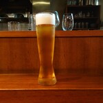 鶏一途 - 生ビール(ハートランド)