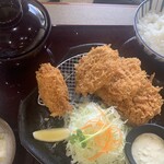 かつ哲 総本店 - ヒレカツ定食➕単品牡蠣フライ