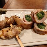 釜めし菜時記 さき亭 - 舞茸チーズ豚巻280円＆九条葱豚巻380円