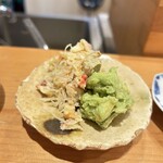 鮨 まぜき - 山形の庄内　松葉ガニとアボカドのサラダ仕立て