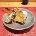 鮨 まぜき - 焼き物　キンキ　天然平茸