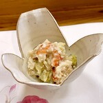 穴子料理と地酒 浅草 川井 - 車海老の落花生酢和え