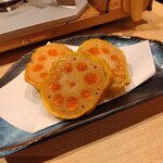 竹乃屋 甘木駅前店 - 明太子れんこん天ぷら