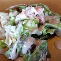 鉄板焼 摩天楼 東京スカイツリー・ソラマチ店 - ずわい蟹のサラダ。