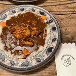 茄子おやじ - チキンカレー ゆで卵トッピング