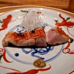 温石 - 金目鯛の炭火焼き